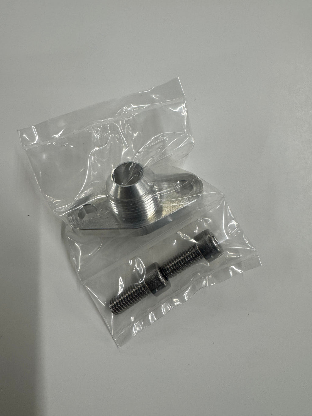 J&M Billet RB26 Rear turbo drain adapter fitting.