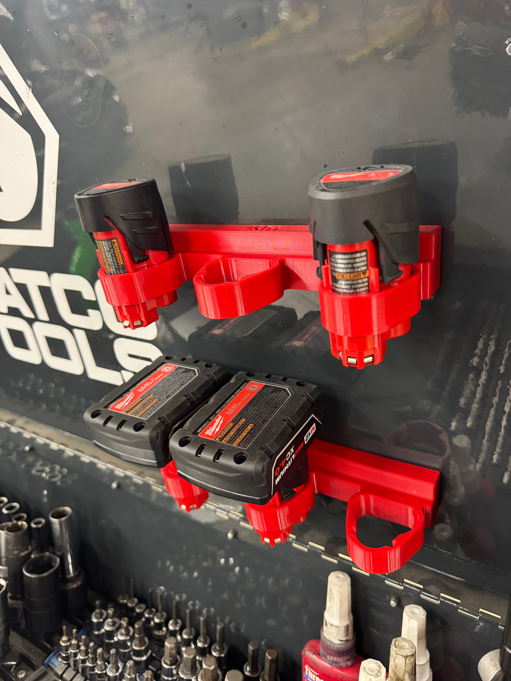Milwaukee M12 magnetic battery holder